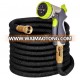 Heavy duty expandable 50ft expanding garden water hose with copper fittings