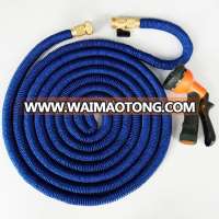 HC 2016 new fabric 50FT blue color water garden expandable hose with spray gun