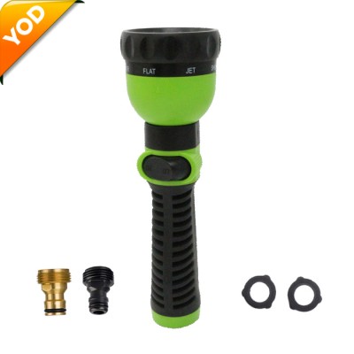 2020 garden essential 7 pattern plastic nozzle with on/off button