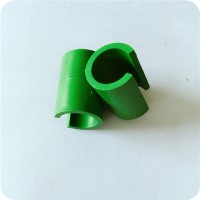 Green garden stake connectors