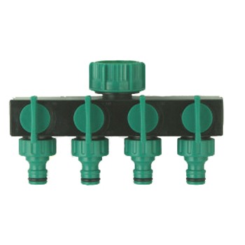 Heavy duty garden hose valve 4 way splitter for drip irrigation